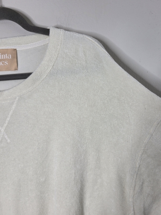 Araminta James Cream Crewneck Terry Sweatshirt - Picture 3 of 9